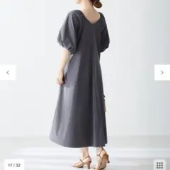 UNFILO 2024SS ワンピース　XS チャコール