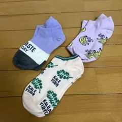 レディースソックス　スニーカーソックス　3足まとめて