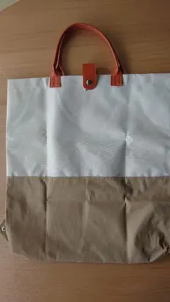 キャンバス トートバッグ ホワイト ベージュ