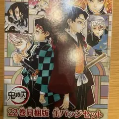 鬼滅の刃 22巻同梱版 缶バッジセット