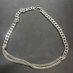二重チェーンネックレス　モンキータイム　monkeytime