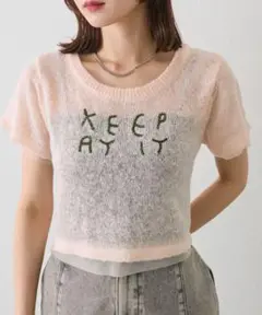 ミスティック　刺繍チビニット