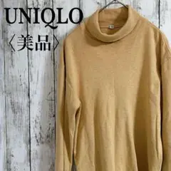 美品【ユニクロ】UNIQLO ストレッチコットン　タートルT シャツカットソー