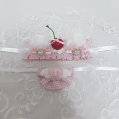 【訳あり】 ちびぐるみ 猫耳 ヘッドドレス & スタイ セット