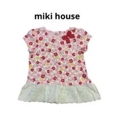 miki house ミキハウス 半袖 カットソー kids キッズ 花柄