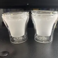 ユーロキッチン　ダブルウォールグラス　100cc ロゴあり　蓋付き