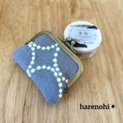 ミナペルホネン　ハンドメイド　がま口　ポーチ　no.39