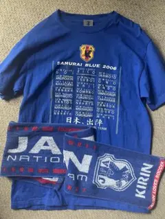 SAMURAI BLUE 2006年 日韓W杯Tシャツとマフラータオルセット