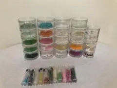 ビーズセット 20個入り カラフル　明邦科学ラウンドケース５段組入り