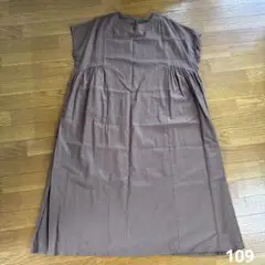 新品未使用　SETTEN 綿麻ワンピース　茶色