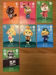 どうぶつの森 amiiboカード 7枚