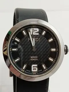 稼働品☆新品電池　FENDI　8010G　ブースラ　ドーム型　ボーイズサイズ FENDI フェンディ ブースラ 腕時計 8010G クオーツ ブラック文字
