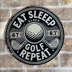 golf ゴルフ　ブリキ看板 アメリカン雑貨 usa 世田谷ベース