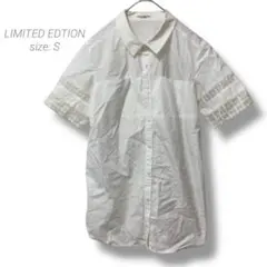 【リミテッドエディション】LIMITED EDTION 半袖シャツ 袖シアー S