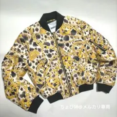 【レア完売品】Hu0026MOSCHINO コラボ パターンフライトジャケット アウター