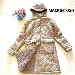 ✨美品✨マッキントッシュ XS ボアロングコート ベージュ フード付