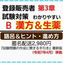 【リニューアル】【登録販売者テキスト】試験対策B 込2,980円