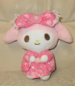 マイメロディ桜着物 ぬいぐるみ エコバッグ