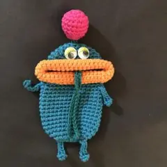 パクパクモンスター　キーケース　小物入れ　ハンドメイド　編みぐるみ