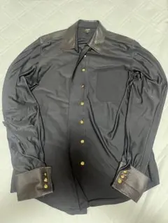 jean paul gaultier lether drape shirts