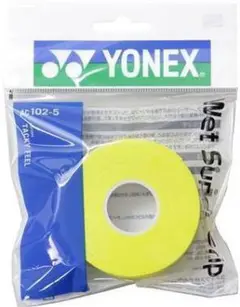 ヨネックス　ウェットスーパーグリップAC102-5［詰替用5本入］イエロー／〠m