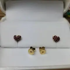 ポンテヴェキオ ルビーハートピアス