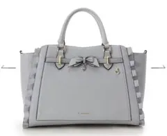 【追跡匿名】&chouette 推し事バッグ リボンモチーフ ダルブルー