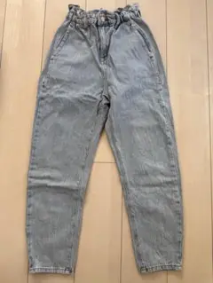 ZARA ハイウエスト テーパードデニムパンツ　MEX22 EUR32