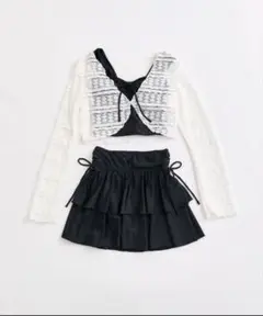 水着セット ホワイトとブラック