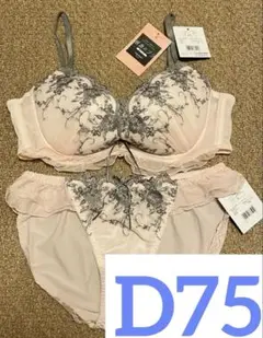 チュチュアンナ D75 感激のブラ 上下セット ブラジャー ショーツ ピンク 花