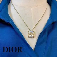 美品✨Dior ディオール ロゴモチーフ ヴィンテージネックレス