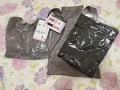 しまむら[MUMU＆Co]ワンピース+タンクトップ+エコバッグセットグレーXL