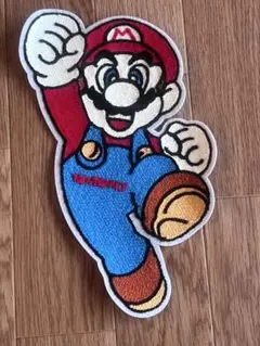 美品 スーパーマリオ 特大ワッペン のりなし 手芸 ハンドメイド素材