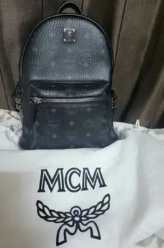 MCM リュック 黒 ブラック バックパック エムシーエム