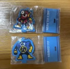 ロックマン2 ボスキャラクター　ラバーストラップ　エアーマン　メタルマン