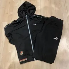 PUMA ブラック ウォームアップウェア セット