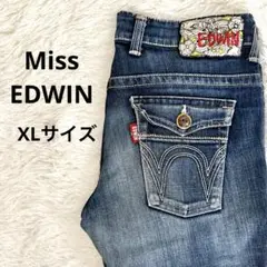 Miss EDWIN ミス エドウィン デニム XLサイズ 大きめ ジーンズ