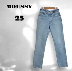 【マウジー】MVS SKINNY デニム シンプル カジュアル ブルー 25