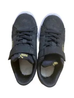 PUMA ブラックスニーカー ゴールドロゴ20cm