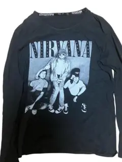 NIRVANA プリント 長袖Tシャツ