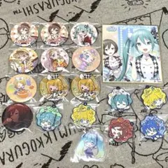 VOCALOID プロセカ 缶バッジ ラバスト アクキー 色紙 セリアコラボ
