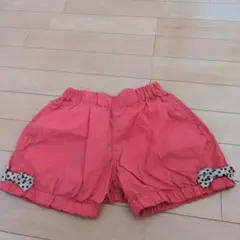 BRANSHES オレンジ ドット柄 ショートパンツ 130