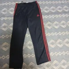 adidas ネイビー/レッド ジャージパンツ