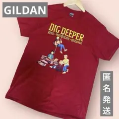 GILDAN ギルダン　Tシャツ　レッド　赤　ヘビーコットン　匿名発送　M