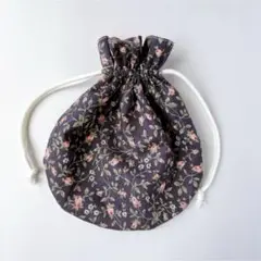 ハンドメイド 丸い巾着