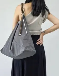LE VERNIS(ル・ベルニ)◇パラコードワンハンドルバッグ◇グレー