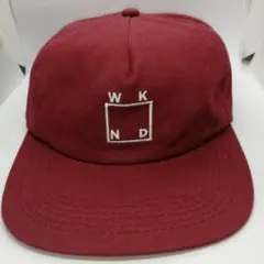 WKND ウィークエンド キャップ SIZE最大60cm エンジ色