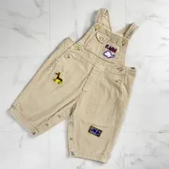 美品 BeBe カバーオール パンツ ライトベージュ サイズ80*QC793