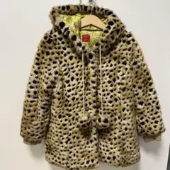 リトルデイシー little deicy ヒョウ柄ファーコート6y梨花