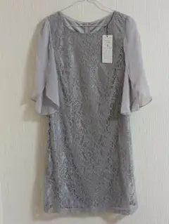IFIIY グレー レースドレス Lサイズ